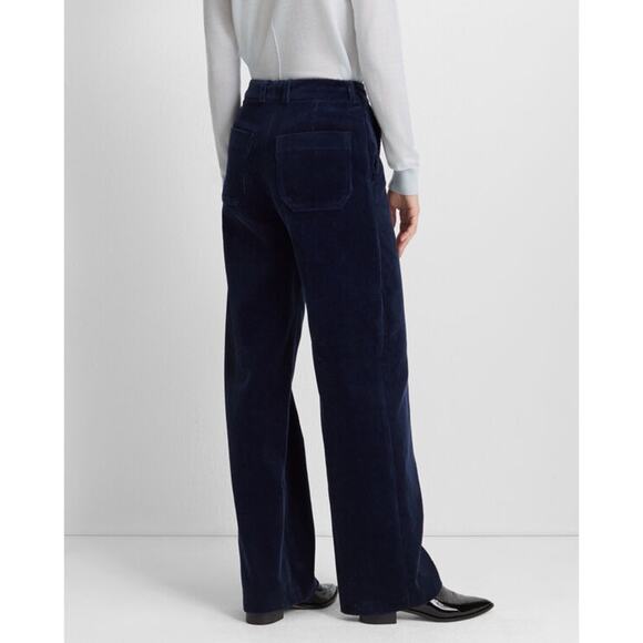 CLUB MONACO High Rise Wide-Leg Cords in Mauve - Picture 3 of 11